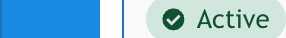 Active toggle and status pill on the deployment detail page
